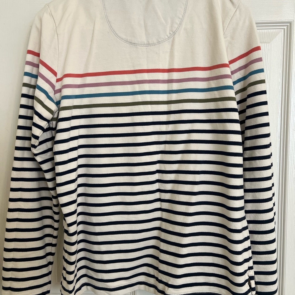 L.L. Bean Multicolor Striped Pullover - Picture 2 of 5